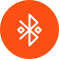 icon orange bluetooth