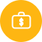 icon yellow money briefcase